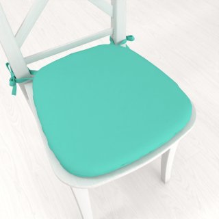 Oblý podsedák Rongo RG-093 Svetlo tyrkysový - 39x37x3 cm - Biante.sk