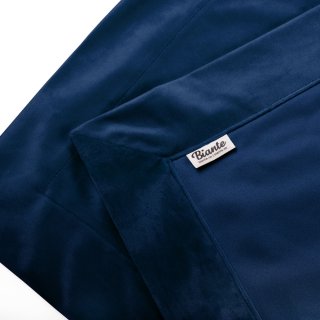 Zamatový prehoz/behúň na posteľ Velvet Prémium SVP-036 Námornícka modrá - detail 1 - Biante.sk