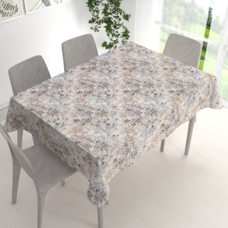 Sametový obdélníkový ubrus Tamara TMR-057 Modro-zelený zámecký vzor na krémovém - detail 1 - Biante.cz Sametový obdélníkový ubrus Tamara TMR-057 Modro-zelený zámecký vzor na krémovém - detail 1 - Biante.cz