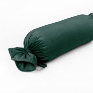 Zamatový vankúš valec bonbon Velvet Prémium SVP-044 Lesná zelená - Biante.sk