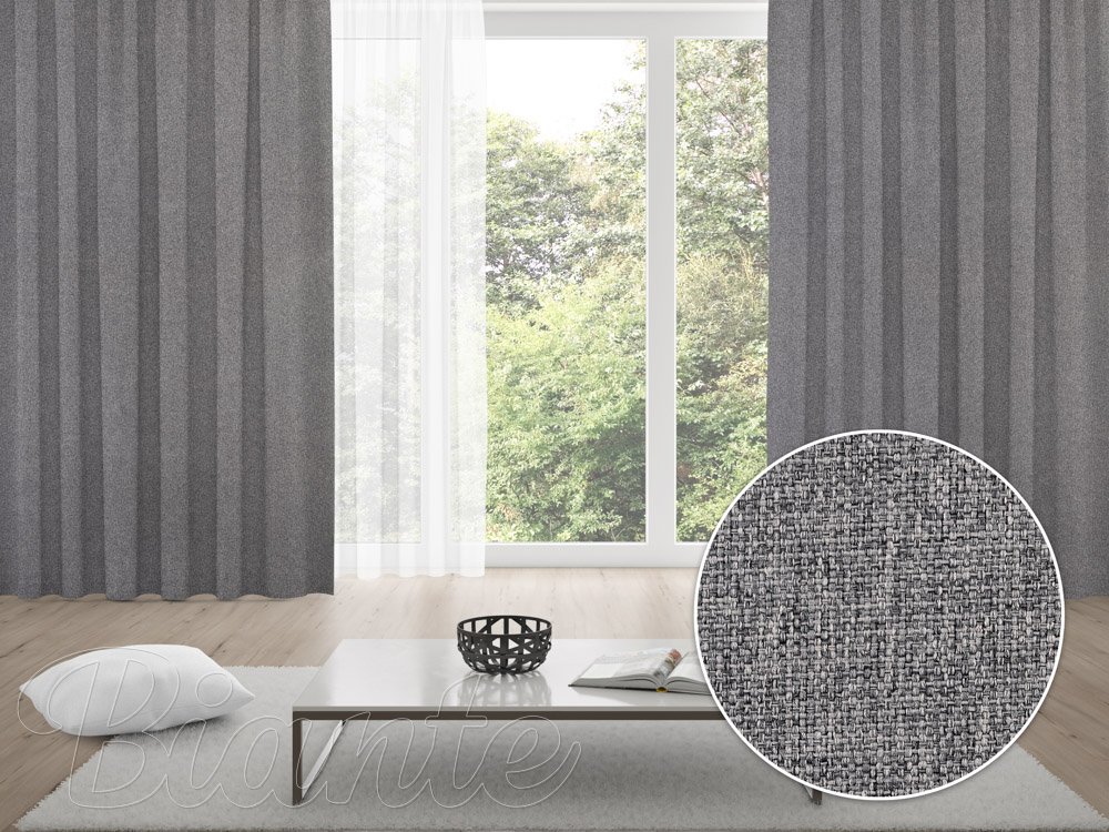 100% zatemňovací závěs Blackout BKT-551 Šedý režný - šířka 140 cm - Biante.cz 100% zatemňovací závěs Blackout BKT-551 Šedý režný - šířka 140 cm - Biante.cz