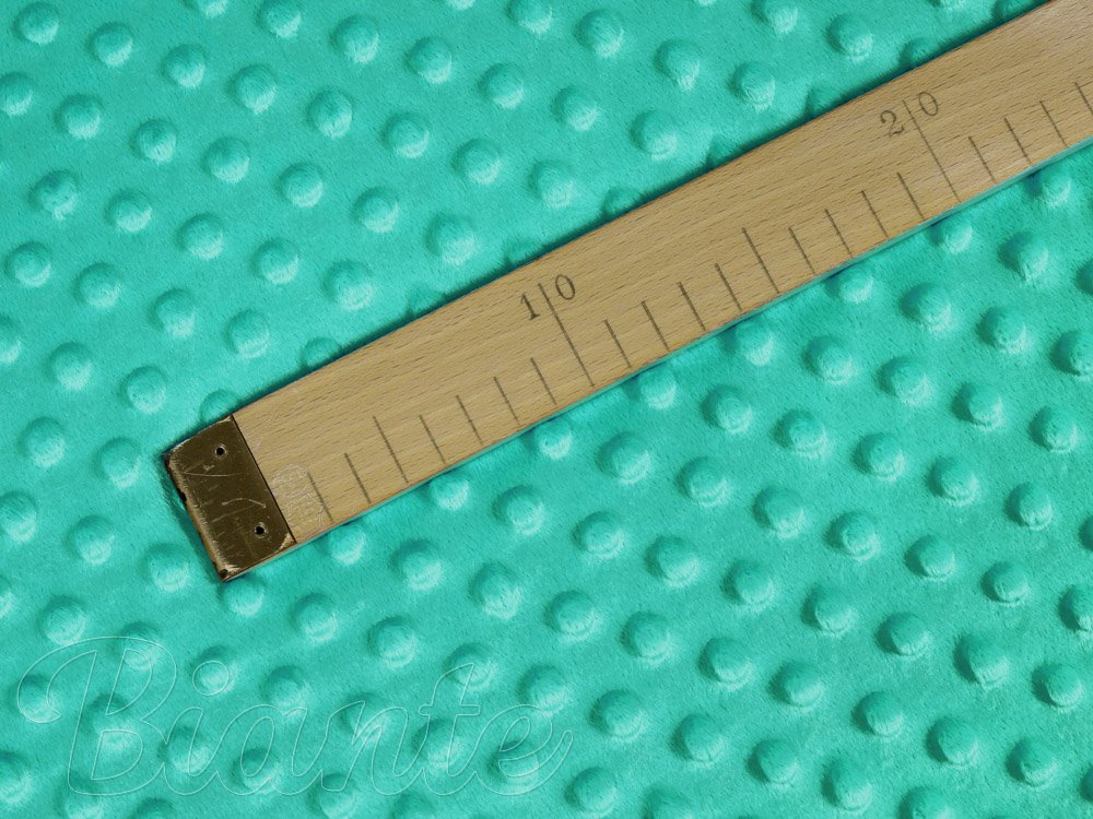 Dětská látka Minky 3D puntíky MKP-047 Tyrkysově zelená - šířka 150 cm - detail 5 - Biante.cz Dětská látka Minky 3D puntíky MKP-047 Tyrkysově zelená - šířka 150 cm - detail 5 - Biante.cz