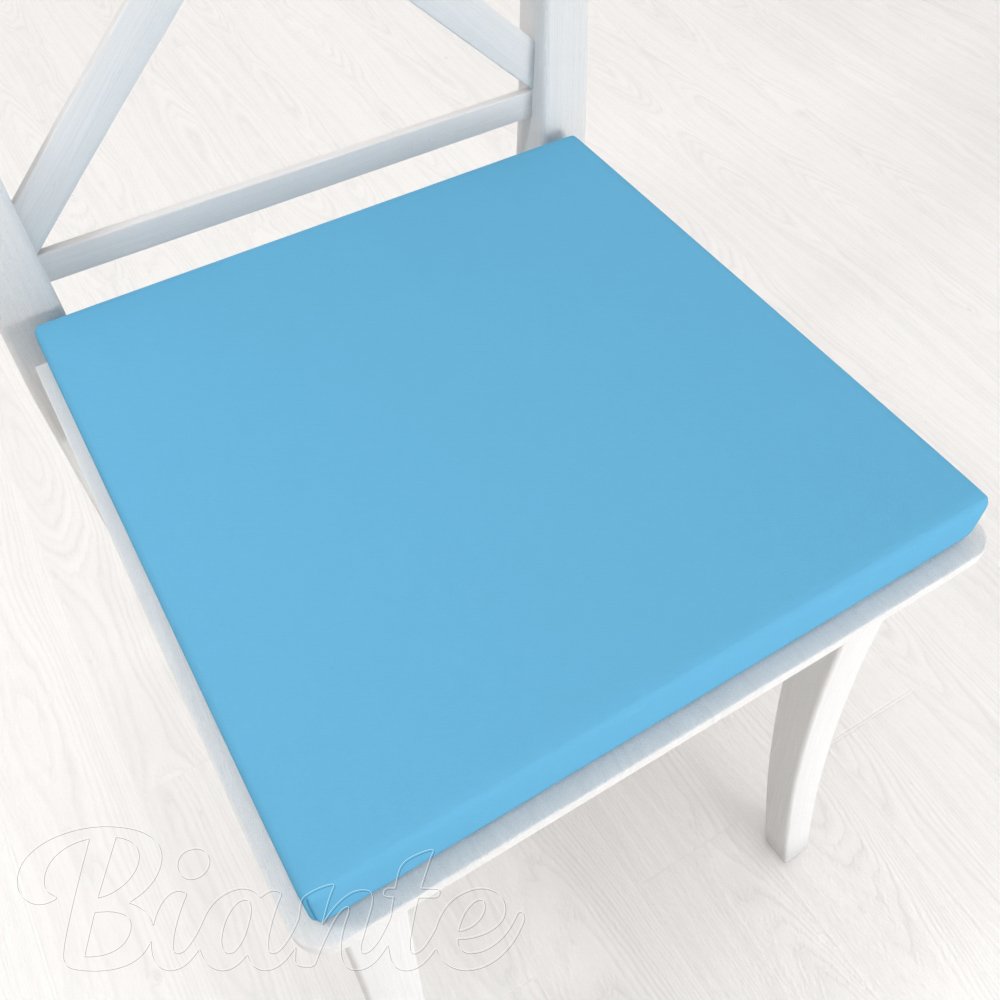 Čtvercový podsedák Rongo RG-065 Světle modrý - 38x38x3 cm - Biante.cz