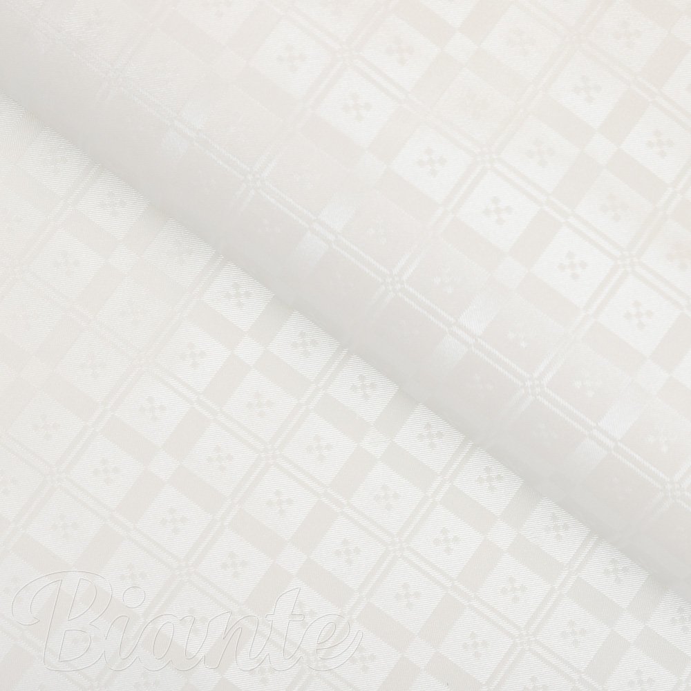 PVC obrus Biele vzorované kocky PV-130 - metráž š. 140 cm - Biante.sk