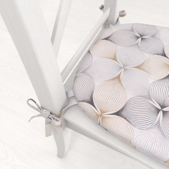 Oblý podsedák PML-031 Designové geometrické obrazce na bílém - 39x37x3 cm - detail 1 - Biante.cz Oblý podsedák PML-031 Designové geometrické obrazce na bílém - 39x37x3 cm - detail 1 - Biante.cz
