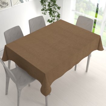 Obdélníkový ubrus/imitace broušené kůže Alcantara ALC-015 Světle hnědý - detail 1 - Biante.cz