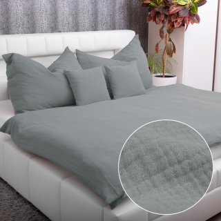 Mušelínové posteľné obliečky Nature MSN-062 Sivé - Biante.sk Mušelínové posteľné obliečky Nature MSN-062 Sivé - Biante.sk