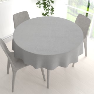Kulatý ubrus/imitace broušené kůže Alcantara ALC-020 Světlý béžovošedý - detail 1 - Biante.cz