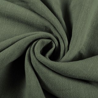 Ľanová látka LEN-020 Khaki zelená - metráž šírka 140 cm - Biante.sk