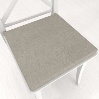 Štvorcový podsedák z imitácie brúsenej kože Alcantara ALC-014 Svetlo sivý - 38x38x3 cm - Biante.sk