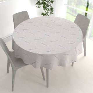 Velký dekorační kulatý ubrus Leona LN-164 Pnoucí lístky na režném - detail 1 - Biante.cz Velký dekorační kulatý ubrus Leona LN-164 Pnoucí lístky na režném - detail 1 - Biante.cz