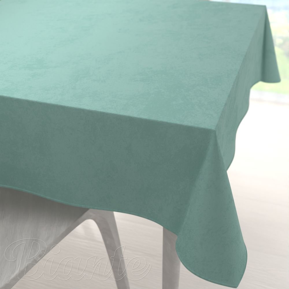 Zamatový štvorcový obrus Velvet Prémium SVP-048 Pastelová ľadovo zelená - Biante.sk