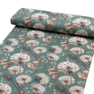 Bavlněná látka/plátno Sandra SA-716 Podzimní pampelišky na zeleném - šířka 160 cm - detail 1 - Biante.cz Bavlněná látka/plátno Sandra SA-716 Podzimní pampelišky na zeleném - šířka 160 cm - detail 1 - Biante.cz