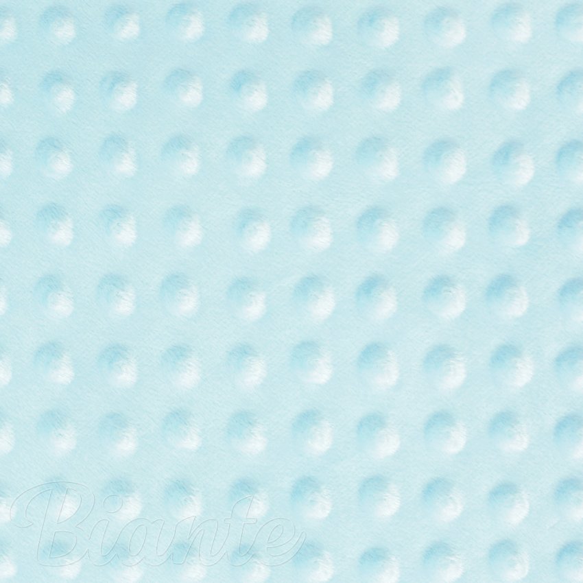 Dětská látka Minky 3D puntíky MKP-013 Ledová modrá - šířka 150 cm - detail 6 - Biante.cz