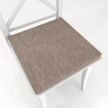 Štvorcový podsedák BKM-303 Sivohnedý melír - 38x38x3 cm - Biante.sk