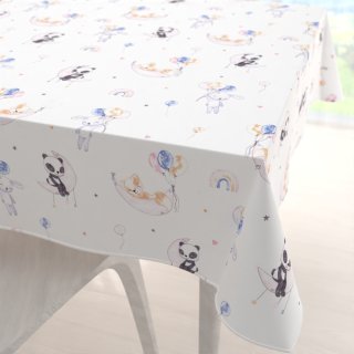 Dětský bavlněný čtvercový ubrus Sandra SA-374 Pandy lišky a zajíčci s balónky - Biante.cz Dětský bavlněný čtvercový ubrus Sandra SA-374 Pandy lišky a zajíčci s balónky - Biante.cz