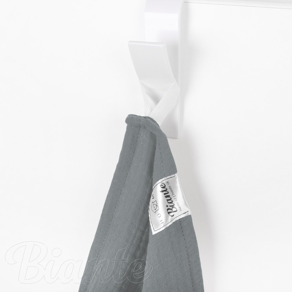 Mušelínová utěrka Nature MSN-062 Šedá - sada 3 ks - detail 2 - Biante.cz