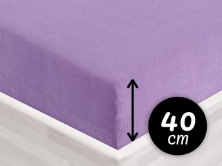Froté napínacie prestieradlo na extra vysoký matrac FR-012 Levanduľové - Biante.sk Froté napínacie prestieradlo na extra vysoký matrac FR-012 Levanduľové - Biante.sk