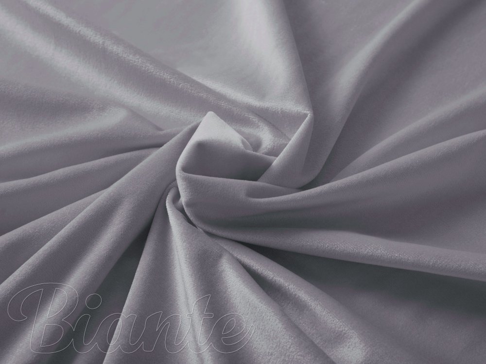 Sametová látka Velvet Premium SVP-013 Šedá - šířka 145 cm a 280 cm - detail 1 - Biante.cz Sametová látka Velvet Premium SVP-013 Šedá - šířka 145 cm a 280 cm - detail 1 - Biante.cz
