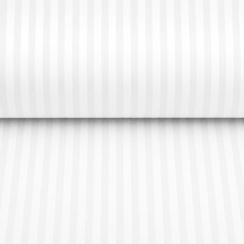 Damašek Atlas Gradl bílý - proužky 1 cm DM-010 - metráž šířka 300 cm