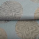 Sametová látka Tamara TMR-058 Designové kruhy na modrošedém - šířka 150 cm - detail 5 - Biante.cz