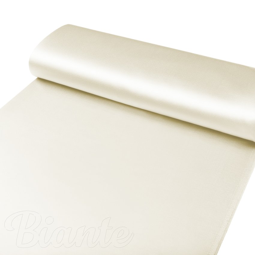 Látka polyesterový satén LUX-017 Smetanová - šířka 150 cm - detail 3 - Biante.cz