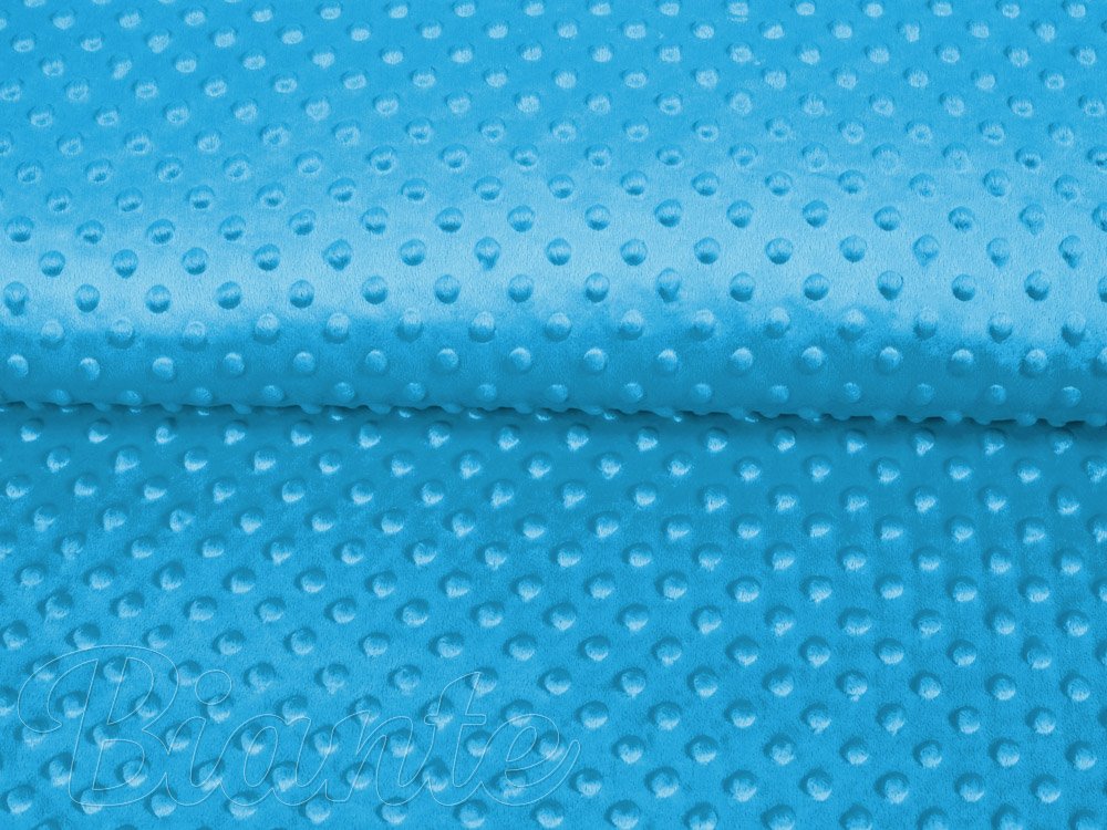 Dětská látka Minky 3D puntíky MKP-034 Modrá - šířka 150 cm - detail 4 - Biante.cz Dětská látka Minky 3D puntíky MKP-034 Modrá - šířka 150 cm - detail 4 - Biante.cz