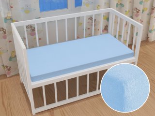 Detské froté napínacie prestieradlo do postieľky FR-014 Nebesky modré - Biante.sk Detské froté napínacie prestieradlo do postieľky FR-014 Nebesky modré - Biante.sk