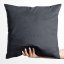 Sametový povlak na polštář Velvet Premium SVP-004 Antracitově šedý 45x45 cm - SKLADEM