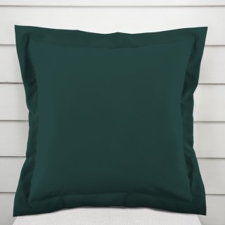Dekorační povlak na polštář s lemem Rongo RG-099 Tmavý lahvově zelený - Biante.cz