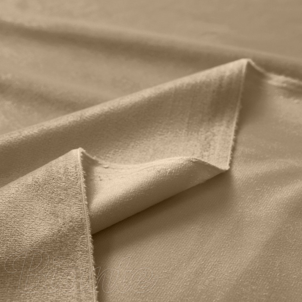 Sametová látka Velvet Premium SVP-045 Kávově béžová - šířka 300 cm - detail 5 - Biante.cz