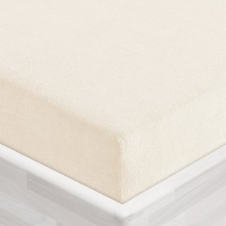 Dětské froté napínací prostěradlo do postýlky FR-002 Smetanové - detail 1 - Biante.cz