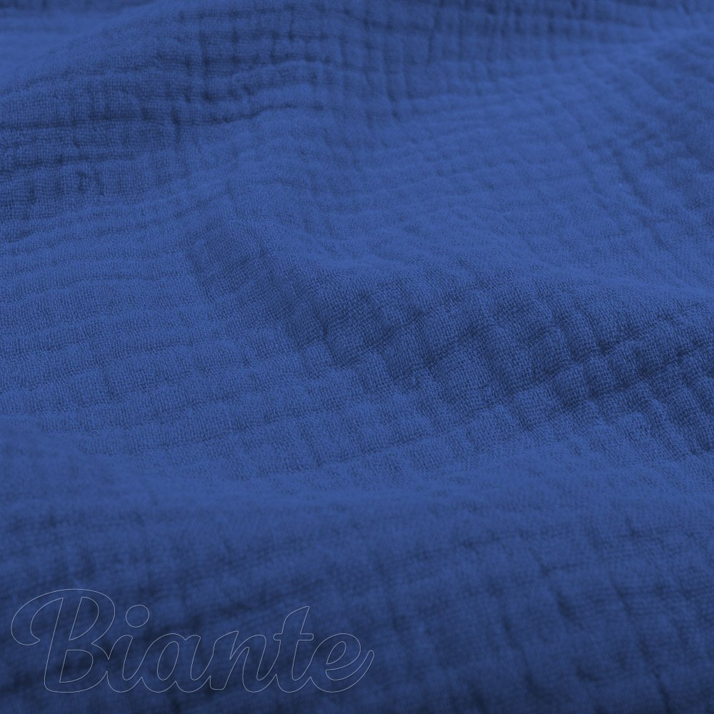 Mušelín dvojitá gázovina MSN-051 Modrá - metráž šířka 140 cm - detail 1 - Biante.cz