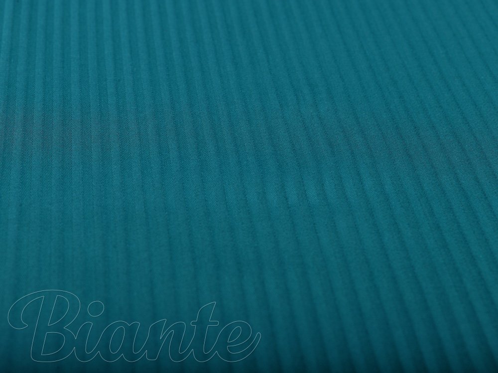 Damašek Atlas Gradl sytě petrolejový - tenké proužky 3 mm DM-014 - metráž šířka 140 cm - detail 3 - Biante.cz