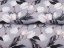 Dekorační látka PM-034 Bílé tulipány na šedém - šířka 150 cm - detail 2 - Biante.cz