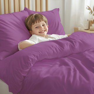 Dětské bavlněné povlečení do postýlky Moni MO-079 Purpurové - detail 1 - Biante.cz