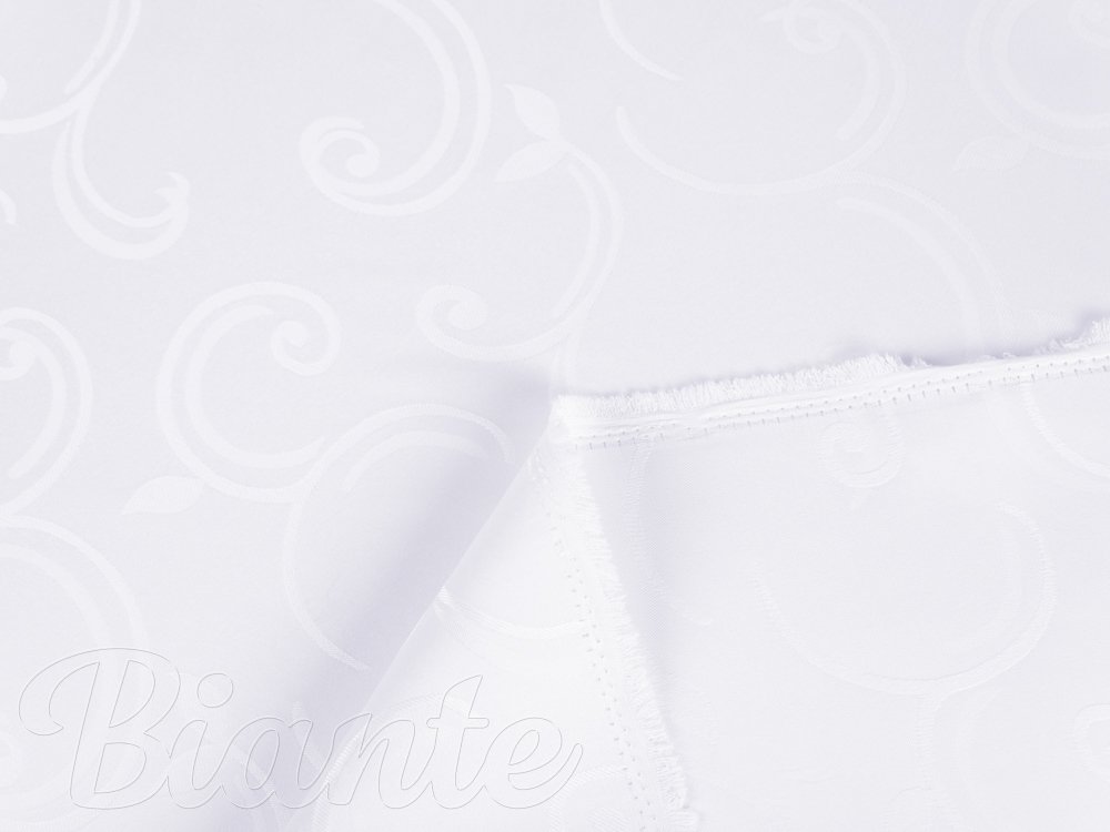Teflonová látka na ubrusy TF-100 Bílé ornamenty s lístky - šířka 155 cm - detail 5 - Biante.cz Teflonová látka na ubrusy TF-100 Bílé ornamenty s lístky - šířka 155 cm - detail 5 - Biante.cz