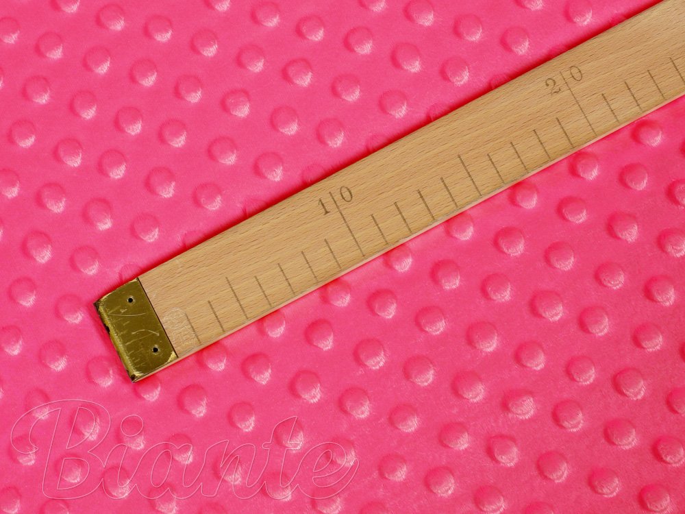 Dětská látka Minky 3D puntíky MKP-009 Fuchsiová - šířka 150 cm - detail 5 - Biante.cz Dětská látka Minky 3D puntíky MKP-009 Fuchsiová - šířka 150 cm - detail 5 - Biante.cz