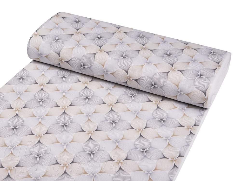 Dekorační látka PM-031 Designové geometrické obrazce na bílém - šířka 150 cm - detail 1 - Biante.cz Dekorační látka PM-031 Designové geometrické obrazce na bílém - šířka 150 cm - detail 1 - Biante.cz