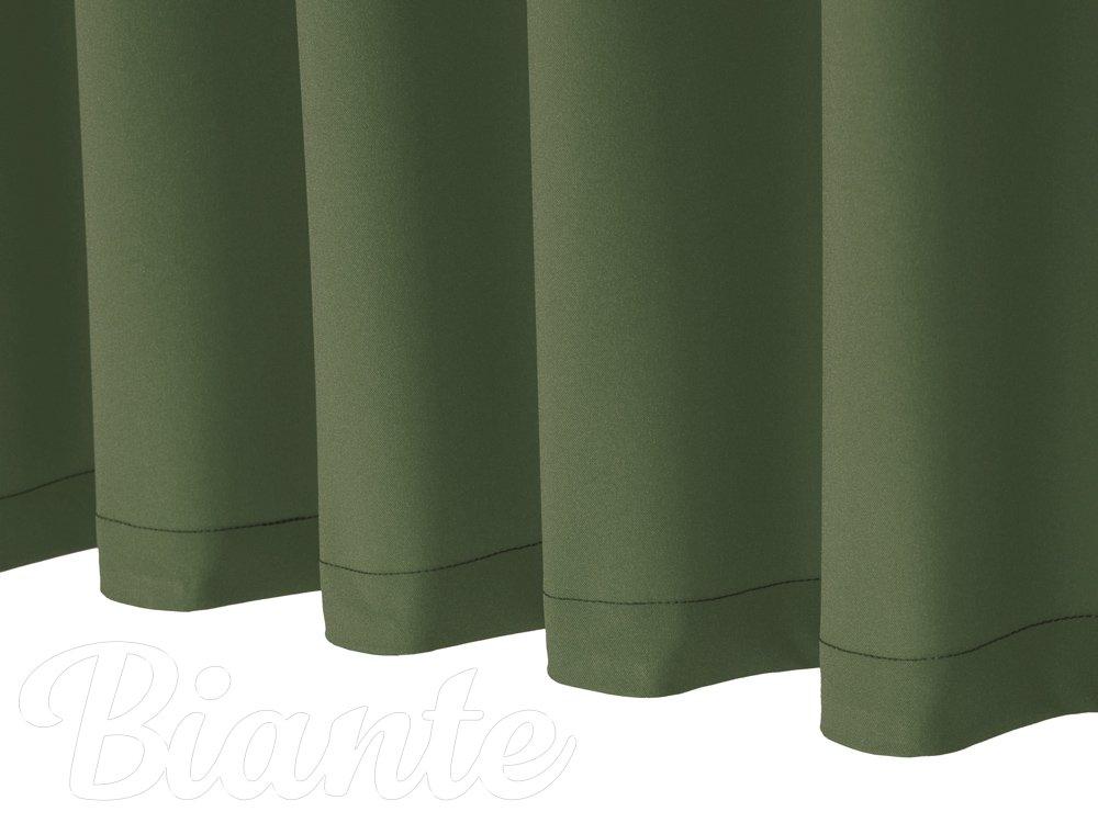 Dekorační závěs Rongo RG-081 Tmavý olivově zelený - detail 1 - Biante.cz