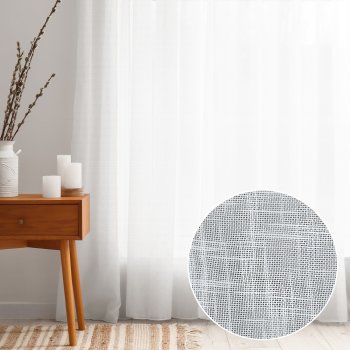 Voál krémově bílý žíhaný s olůvkem ZAC-002 výška 275 cm - Biante.cz Voál krémově bílý žíhaný s olůvkem ZAC-002 výška 275 cm - Biante.cz