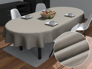 Oválný ubrus/imitace broušené kůže Alcantara ALC-014 Světle šedý - Biante.cz Oválný ubrus/imitace broušené kůže Alcantara ALC-014 Světle šedý - Biante.cz