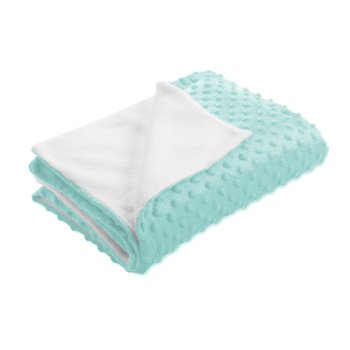 Dětská oboustranná deka Minky TOP 3D puntíky/Polar MKP-055 Světle mintová - Biante.cz Dětská oboustranná deka Minky TOP 3D puntíky/Polar MKP-055 Světle mintová - Biante.cz