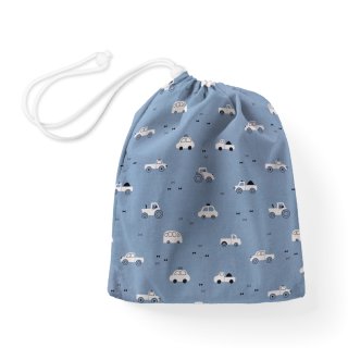 Bavlněný pytlík/sáček na přezůvky Sandra SA-589 Traktory a autíčka na modrém - Biante.cz Bavlněný pytlík/sáček na přezůvky Sandra SA-589 Traktory a autíčka na modrém - Biante.cz