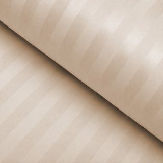 Damaškový povlak na polštář s lemem Atlas Gradl DM-018 Béžový - proužky 2 cm