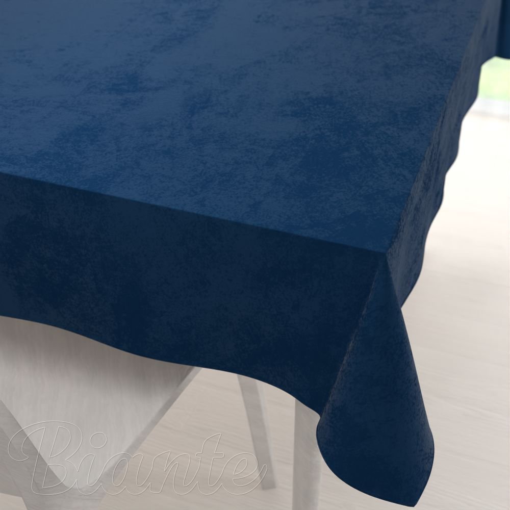 Sametový obdélníkový ubrus Velvet Premium SVP-029 Námořnická modrá - Biante.cz