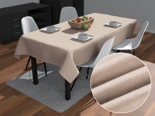 Obdélníkový ubrus/imitace broušené kůže Alcantara ALC-009 Béžový - Biante.cz Obdélníkový ubrus/imitace broušené kůže Alcantara ALC-009 Béžový - Biante.cz