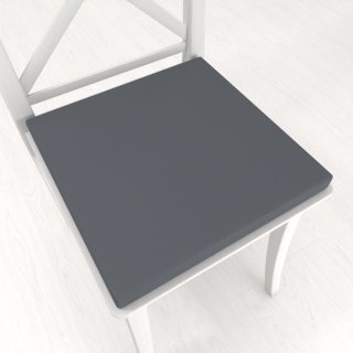 Štvorcový podsedák Rongo RG-017 Tmavo sivý - 38x38x3 cm - Biante.sk