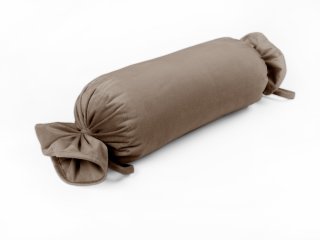 Sametový polštář válec bonbon Velvet Premium SVP-005 Světle hnědý - Biante.cz Sametový polštář válec bonbon Velvet Premium SVP-005 Světle hnědý - Biante.cz