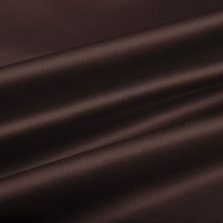 Látka polyesterový satén LUX-042 Čokoládově hnědá - šířka 150 cm